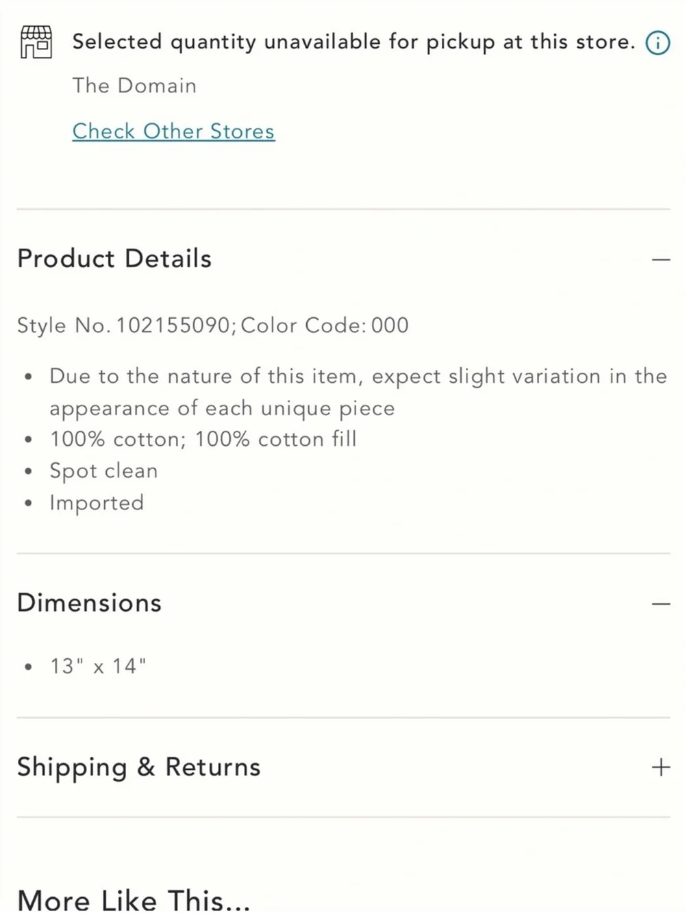Anthropologie You Put a Spell on Me Floral Accent Pillow